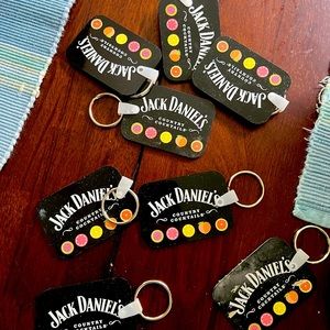 Jack daniels keychain and coasters